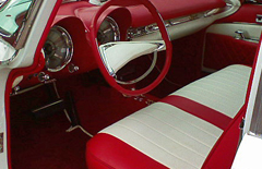 Wnętrza realizowanych tapicerek samochodowych