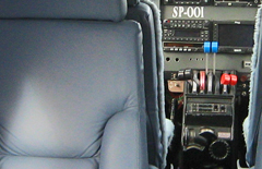 Wnętrza realizowanych wnętrz samolotów